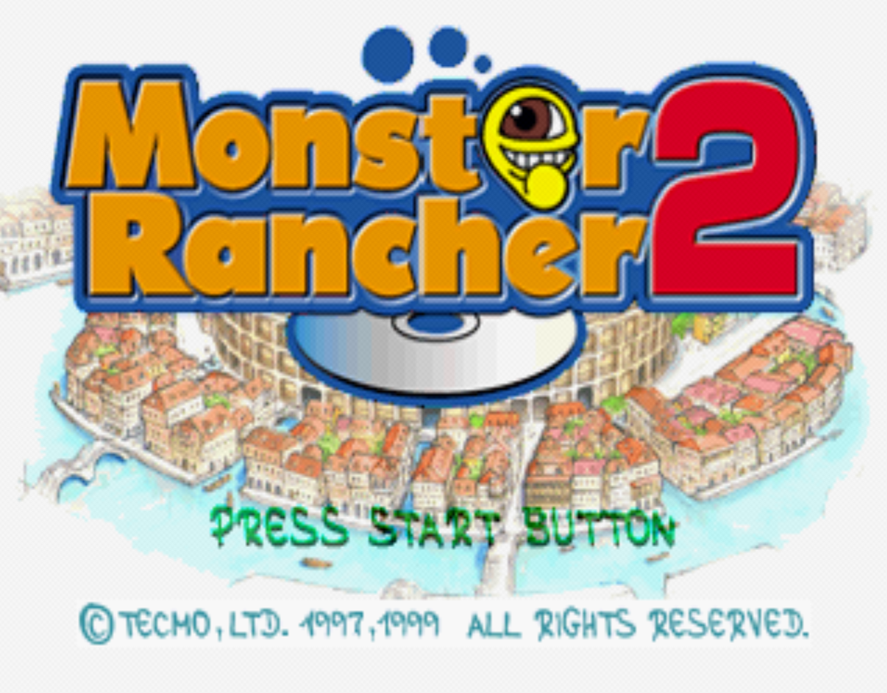 Monster Rancher 2 Title Screen
